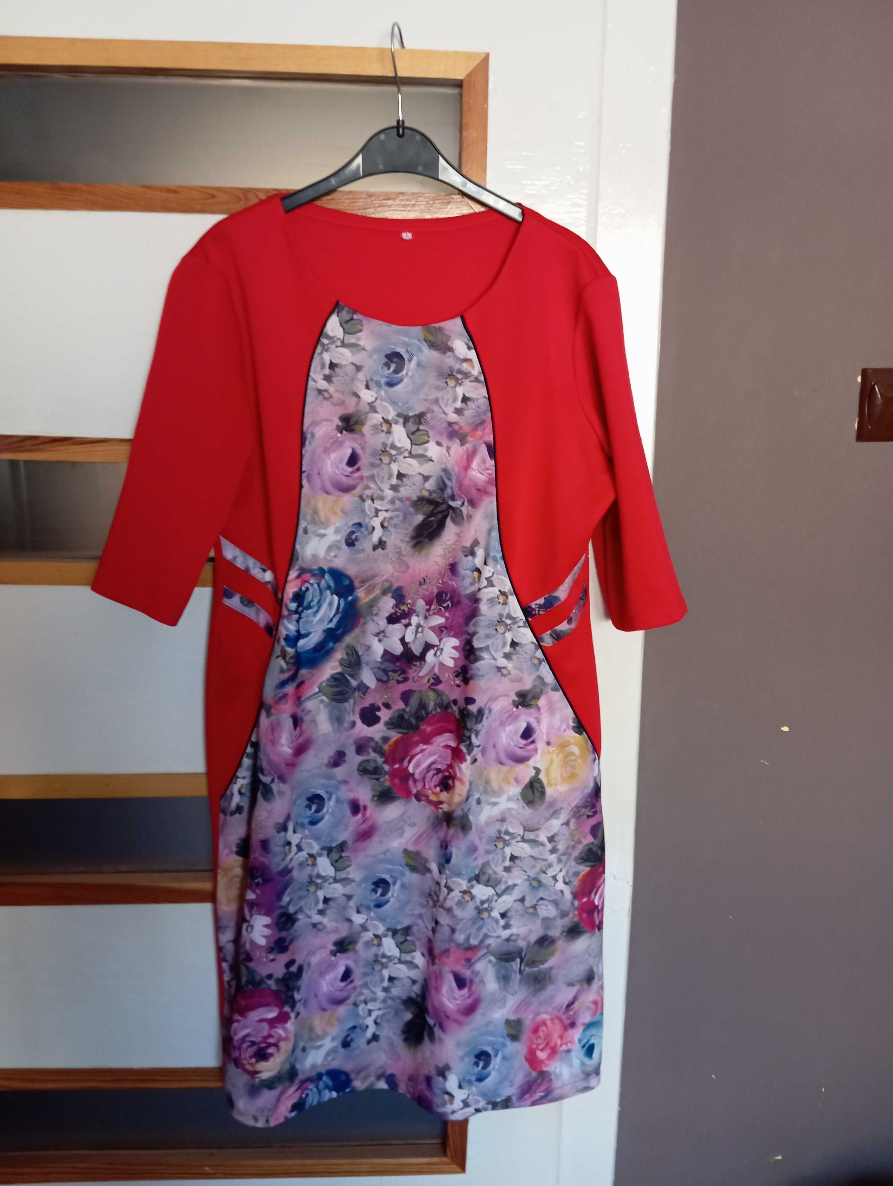 Sukienka letnia czerwona L/Xl