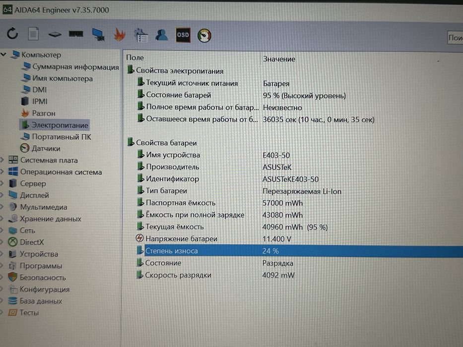 Ноутбук Asus EeeBook E403S 14’’ FHD Pentium N3710 4GB ОЗУ/ 128GB SSD