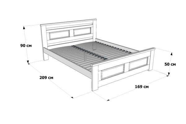 Ліжко з масиву бука,ліжко двохспальне,кровать,Дрімка,Клеопатра