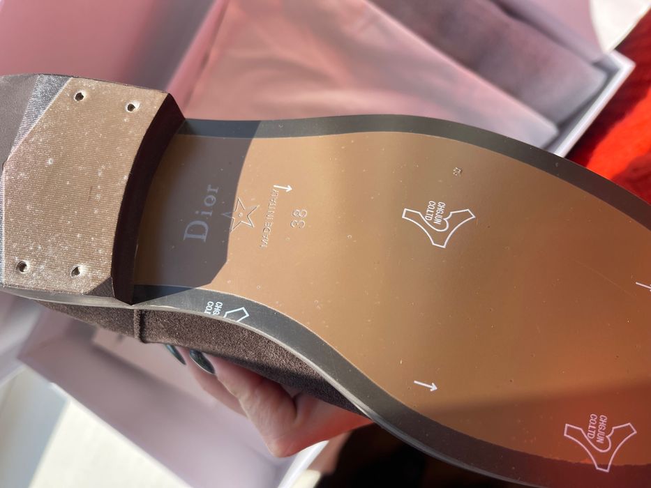 Чоботи замшеві Christian Dior