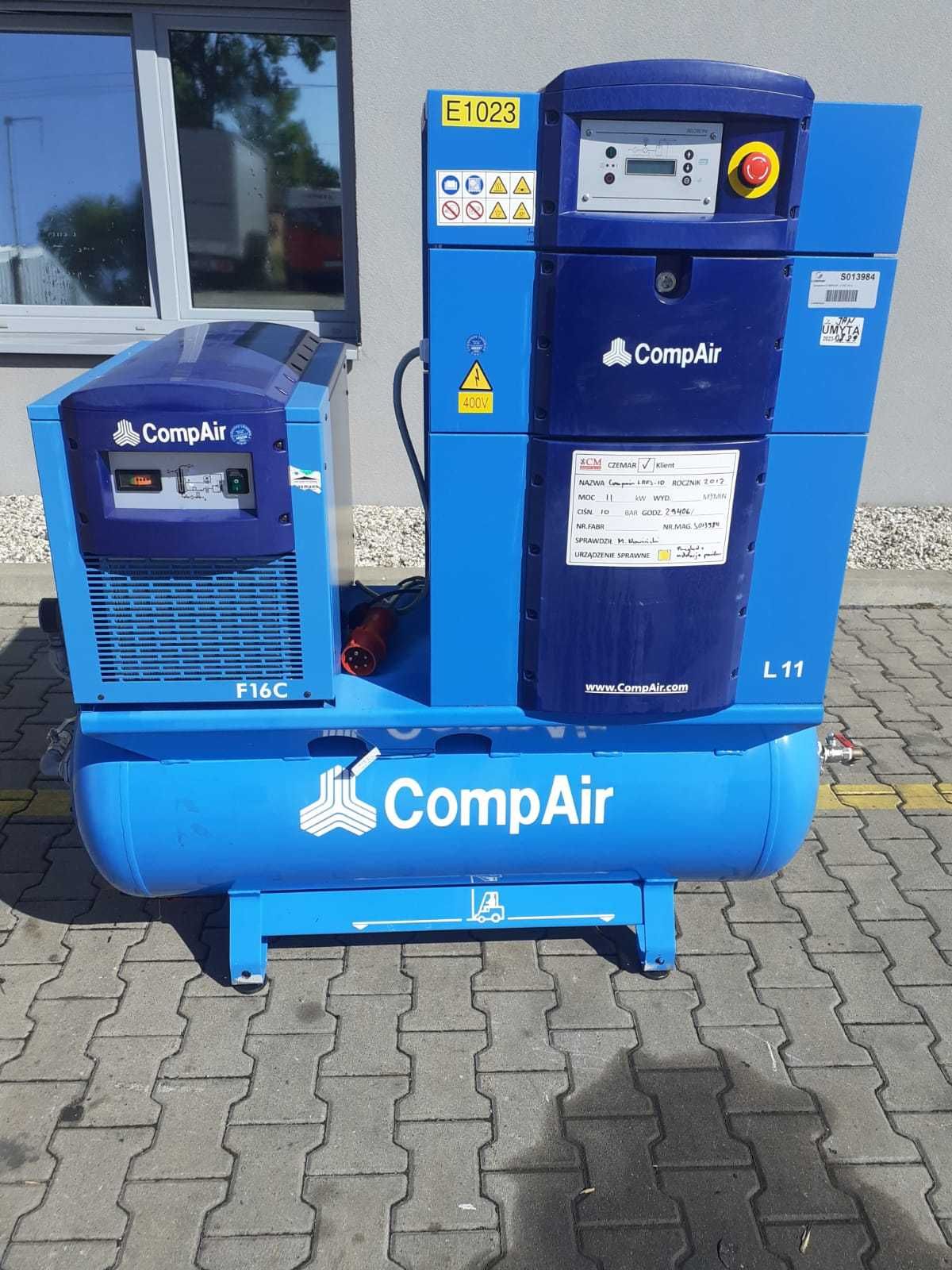 Sprężarka śrubowa,kompresor Compair L11FS-10,11KW,S013984