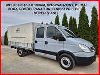 Iveco 35s18 35c15 3.0 180KM  Dubel Brygadówka Doka 7-osób, Klima, 177tys, Sprowadzony, Super stan!