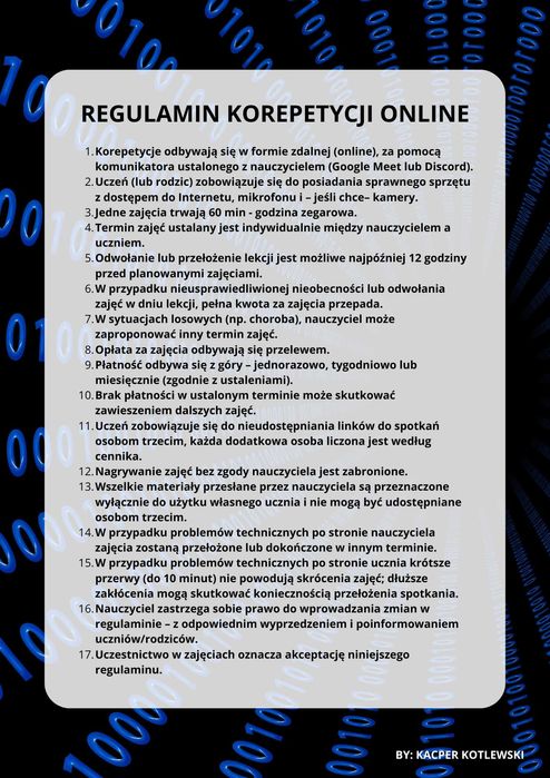 Korepetycje - Informatyka, Zadania, Programowanie, AI, NoCode - Online