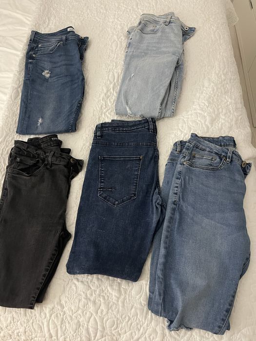 Calcas ZARA, BERSHKA, TIFFOSI como novas.