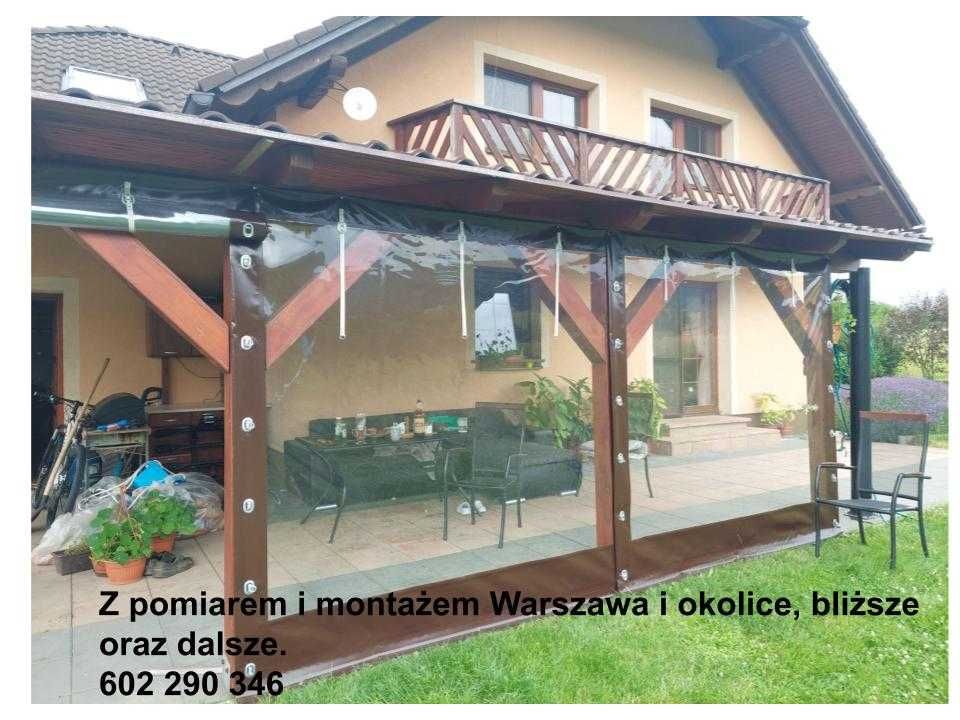 Plandeka na zadaszenie tarasu, przezroczyste plandeki na zamówienie.