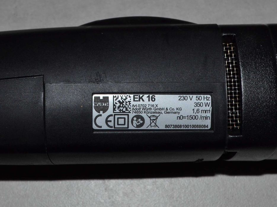 Nożyce Wibracyjne Do Cięcia Blachy Wurth Master Fein EK 16 + Walizka