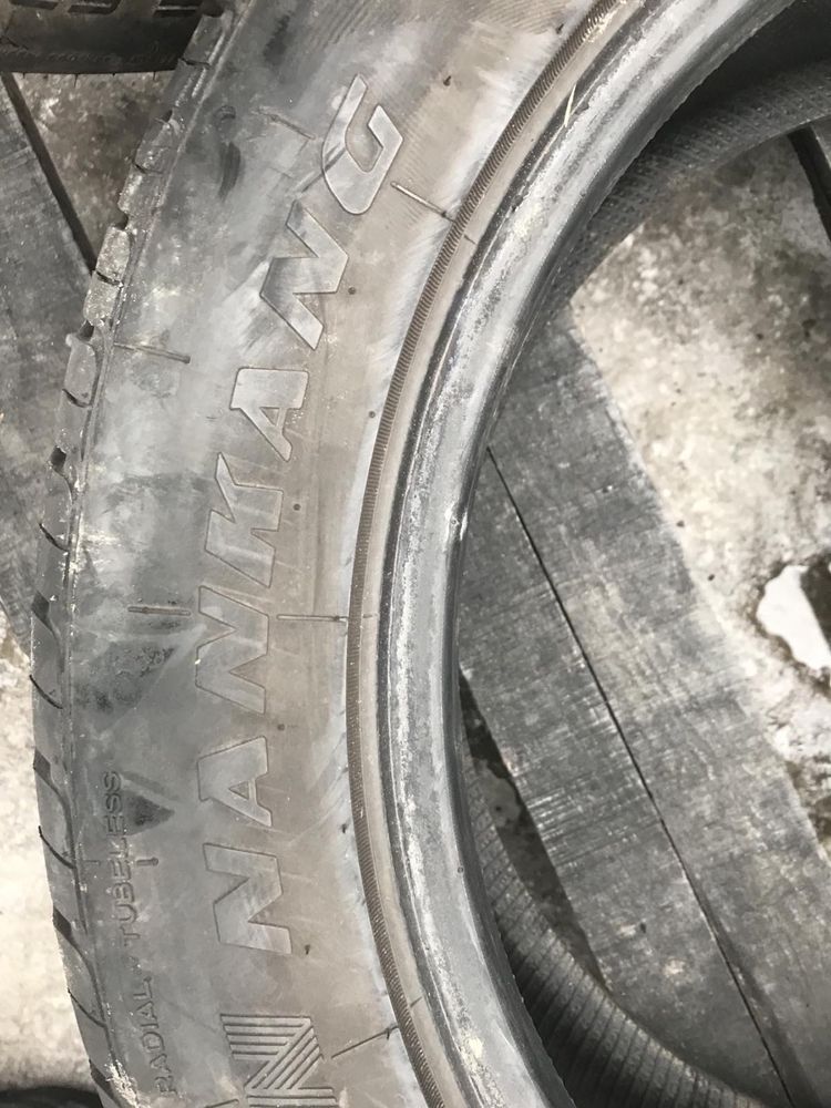 Nankang 215/55r17 пара літо резина шини б/у склад