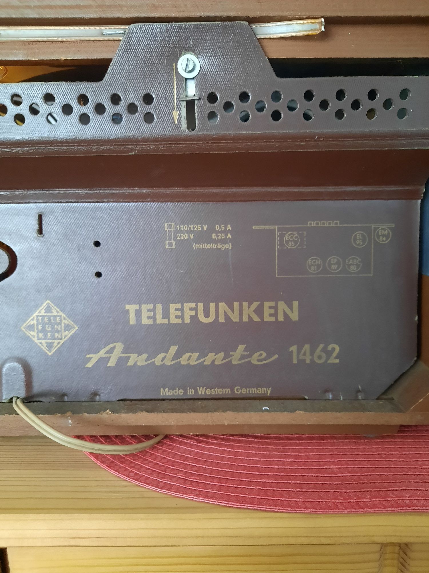 Radio lampowe Vintage Telefunken Andante 1462.