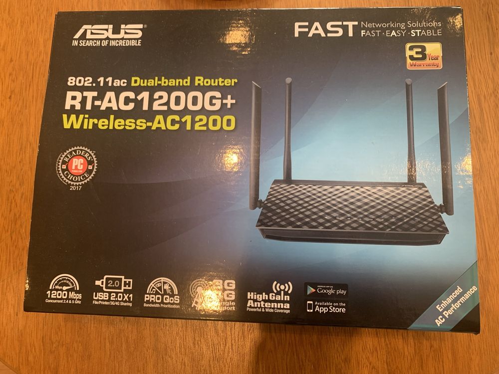Asus Rt-Ac1200 V.2 Router com Fio Fast Ethernet Preto