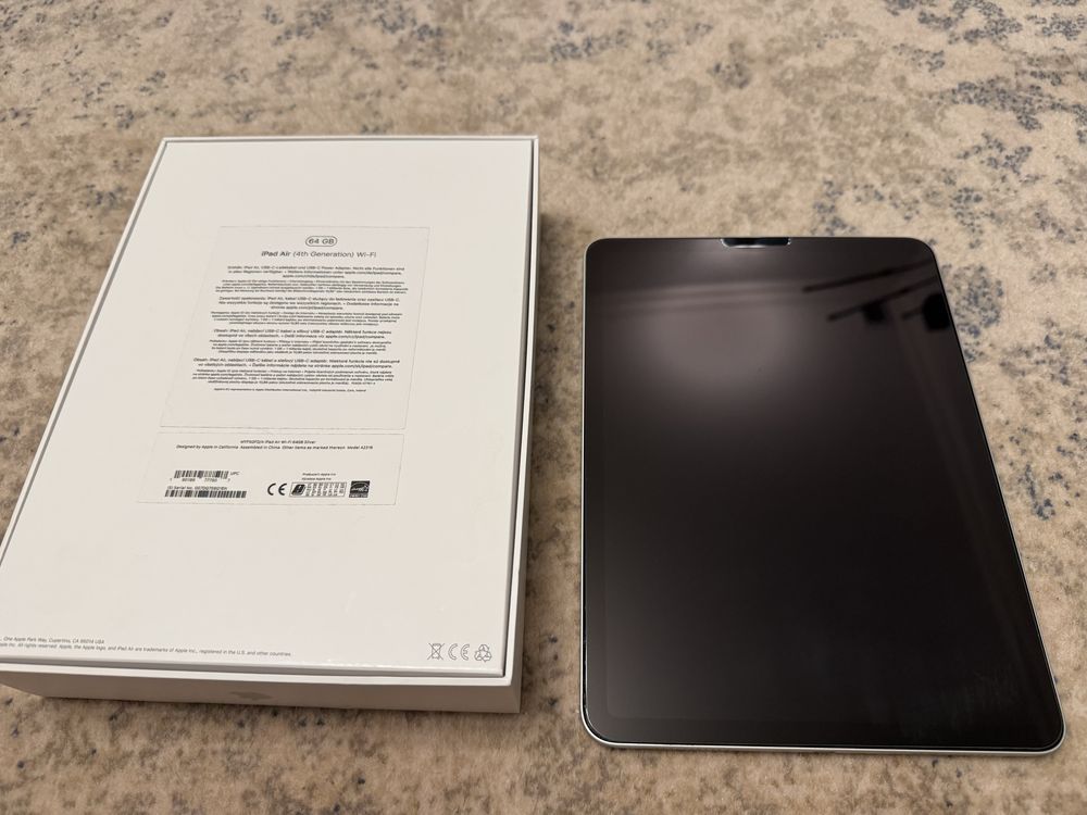 iPad Air 4gen 64GB Wi-Fi Srebrny. Jak nowy!