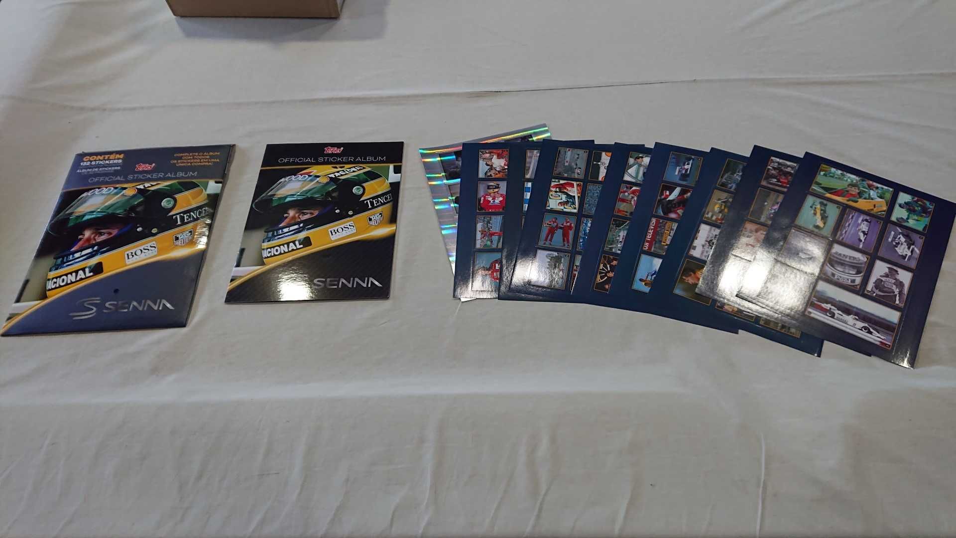 Caderneta F1  Ayrton Senna (Topps) + MotoGP 2023 (Panini)