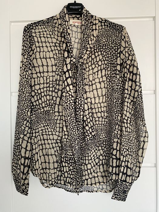 Kontatto bluzka wiązana u szyi S