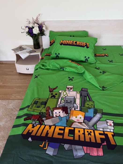 Майнкрафт комплект постільної білизни, тканина Бязь Голд Люкс
