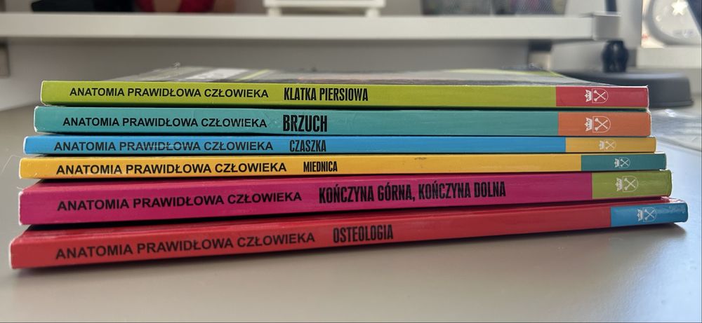 Skawiny Anatomia podręczniki tom 1-6
