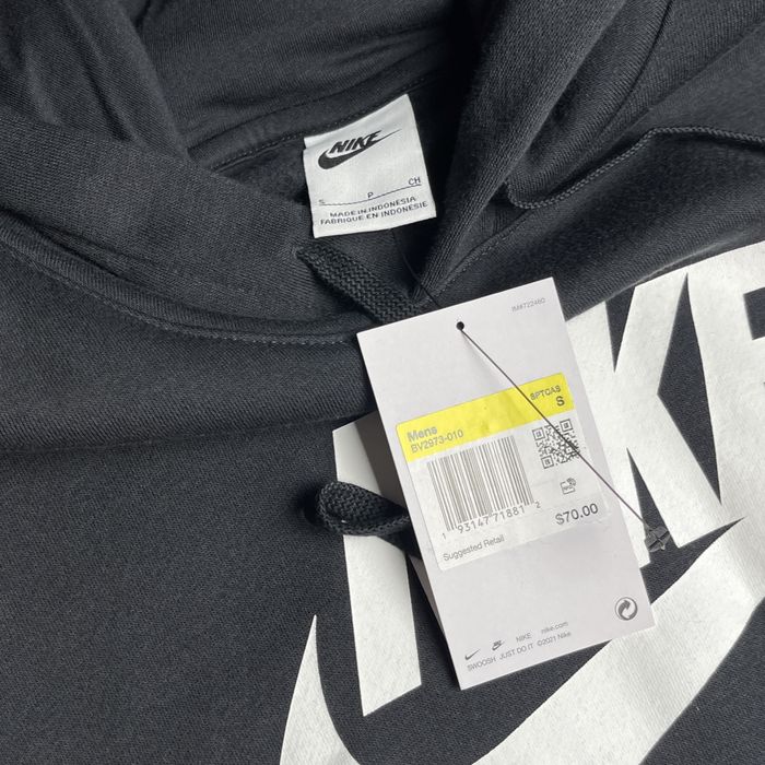 ОРИГІНАЛ Чоловіча Кофта Nike S L XL Худі Чорна BV2973-010 з США