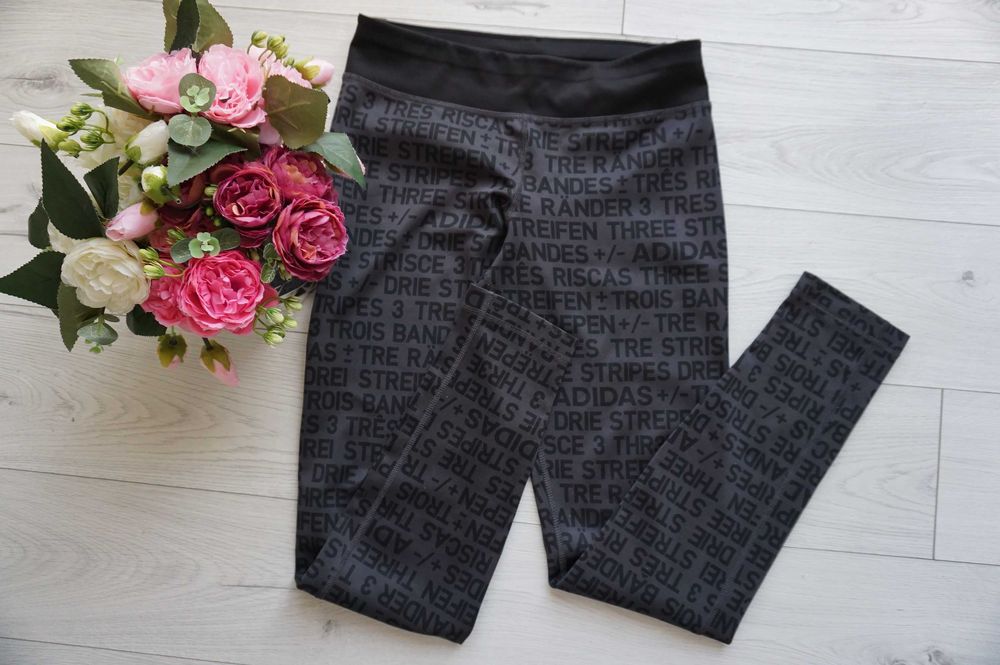 legginsy logowane~ Adidas r.170~ 14-15 lat