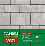 Kostka brukowa 6cm Mona Lisa kremowe szarości, muszlowa. Promocja!