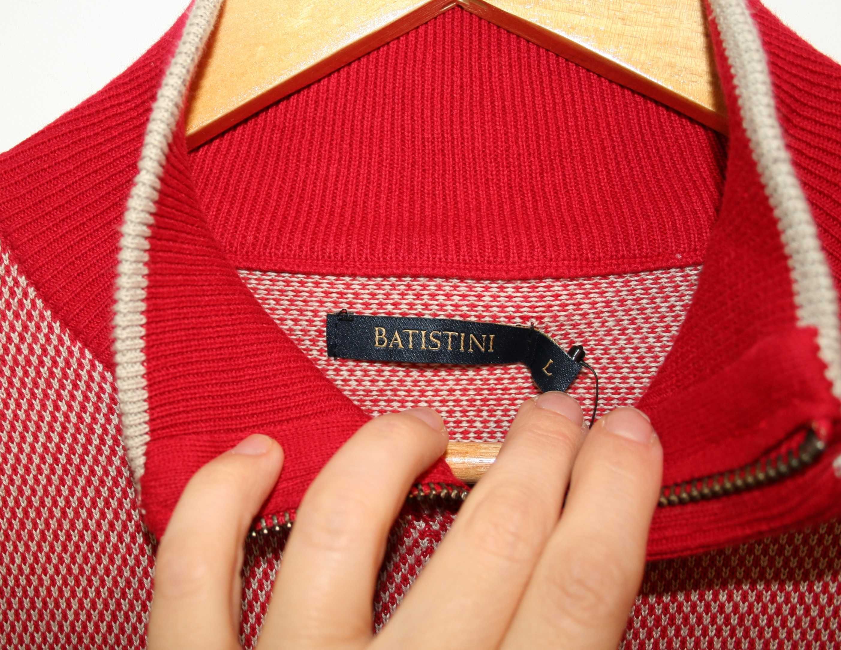 SweterBATISTINI Cotton Sweter Retro Rozmiar odzieży męskiej: L