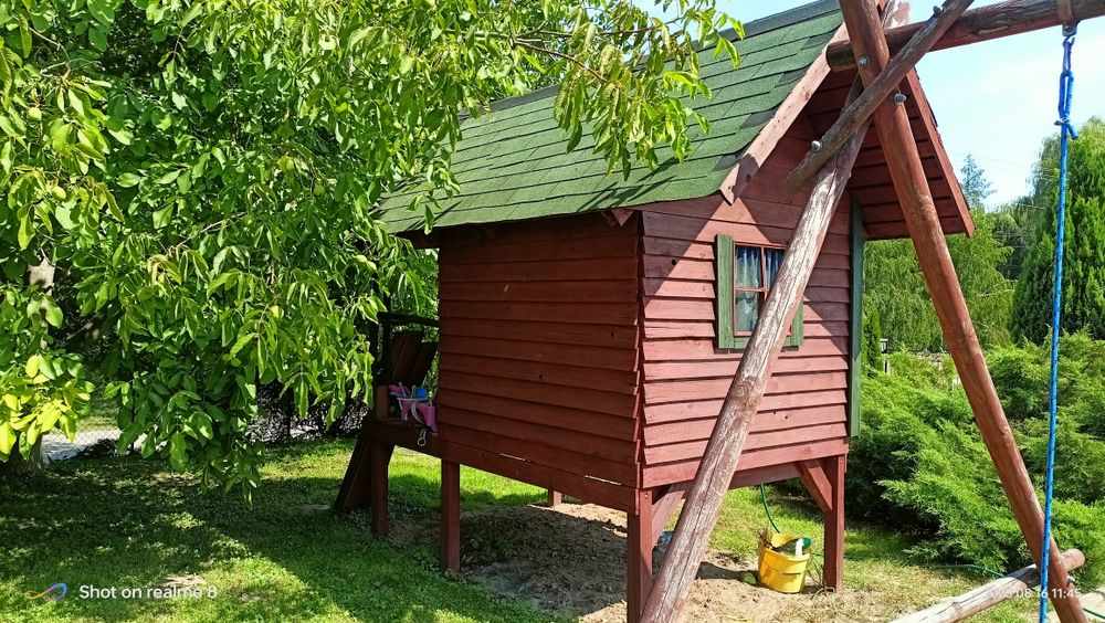 Domek drewniany ogrodowy dla dzieci