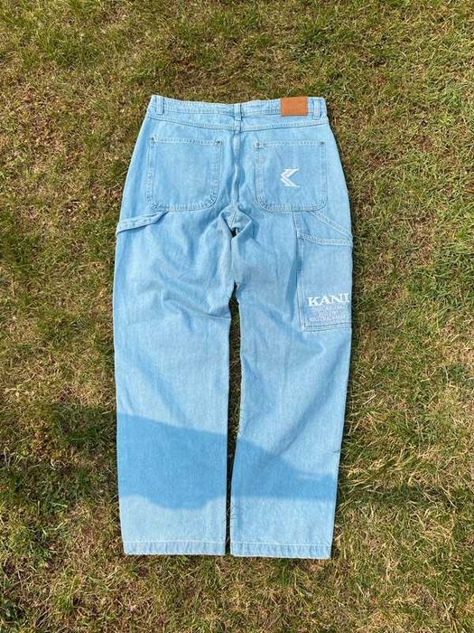 Spodnie jeansy baggy Karl Kani L sky blue jnco mass denim hiphop swag