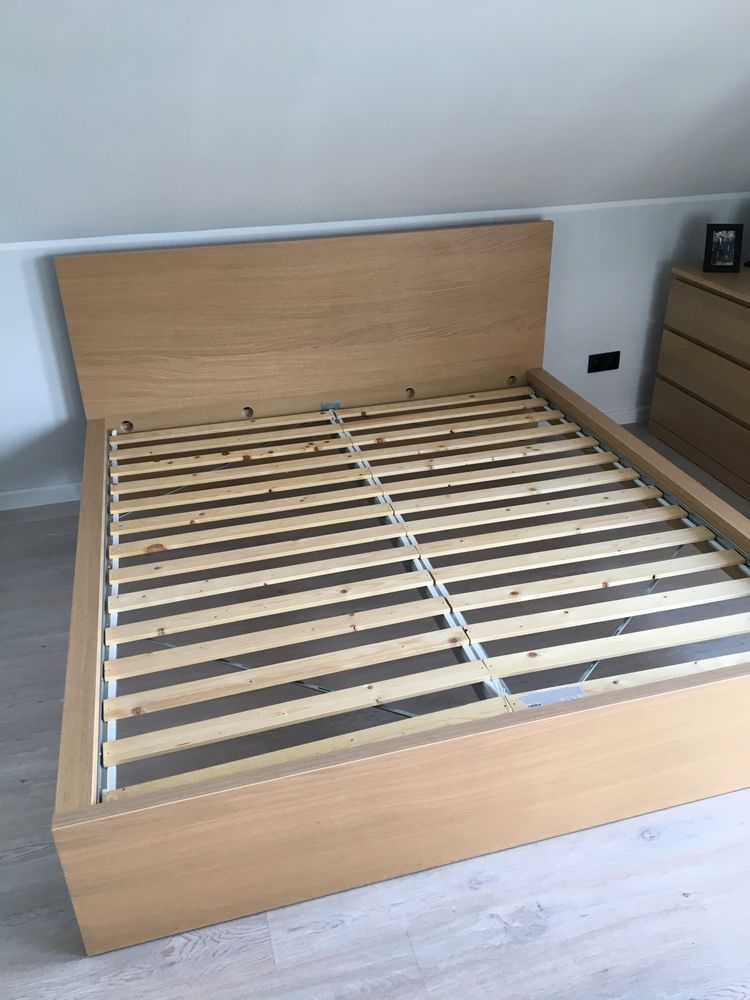 Łóżko Malm ikea + stelaż