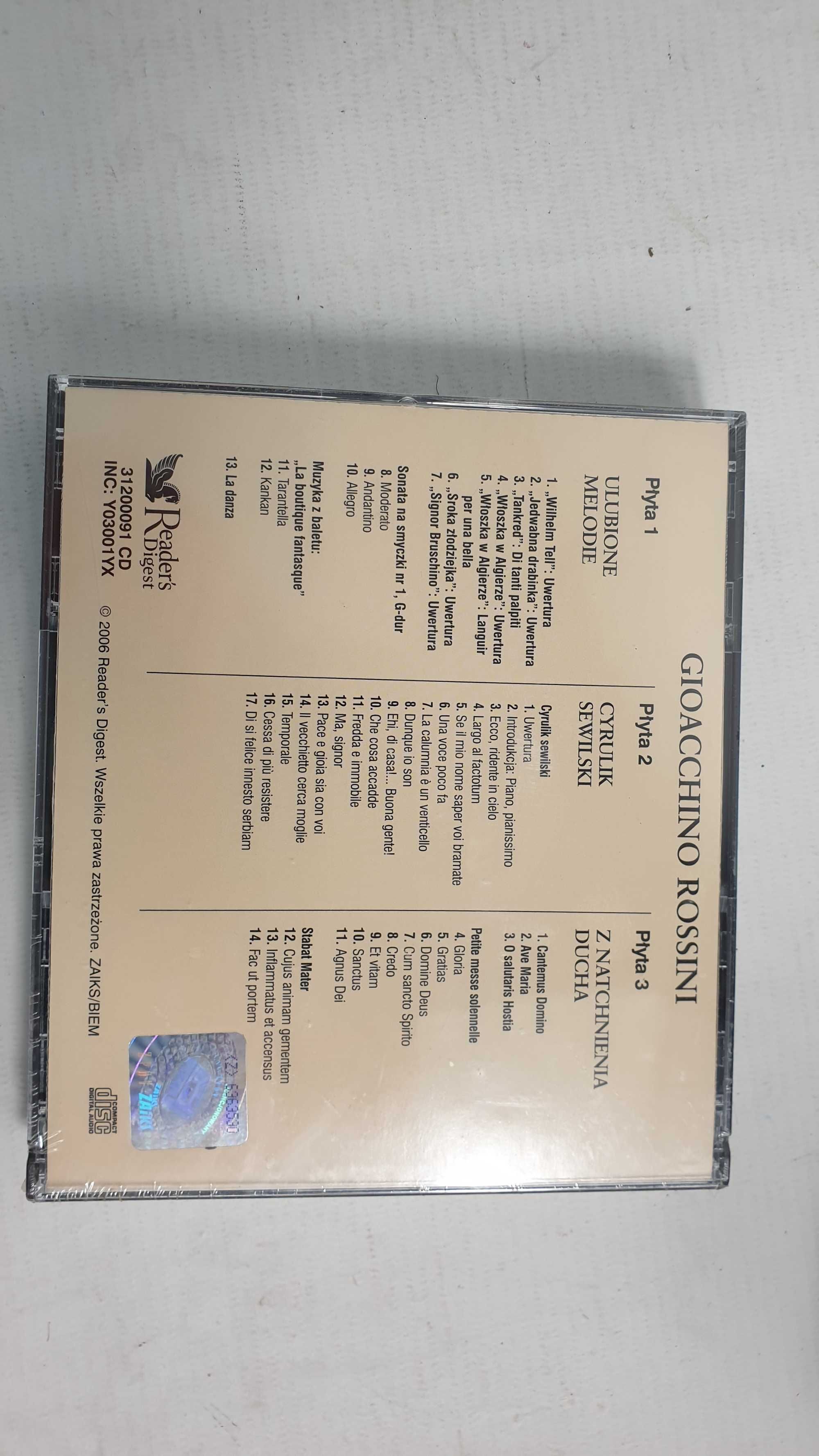 Gioacchino rossini perły muzyki klasycznej gioacchino rossini CDx3