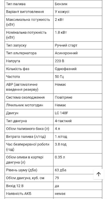Інверторний бензиновий генератор Loncin LC 2300i