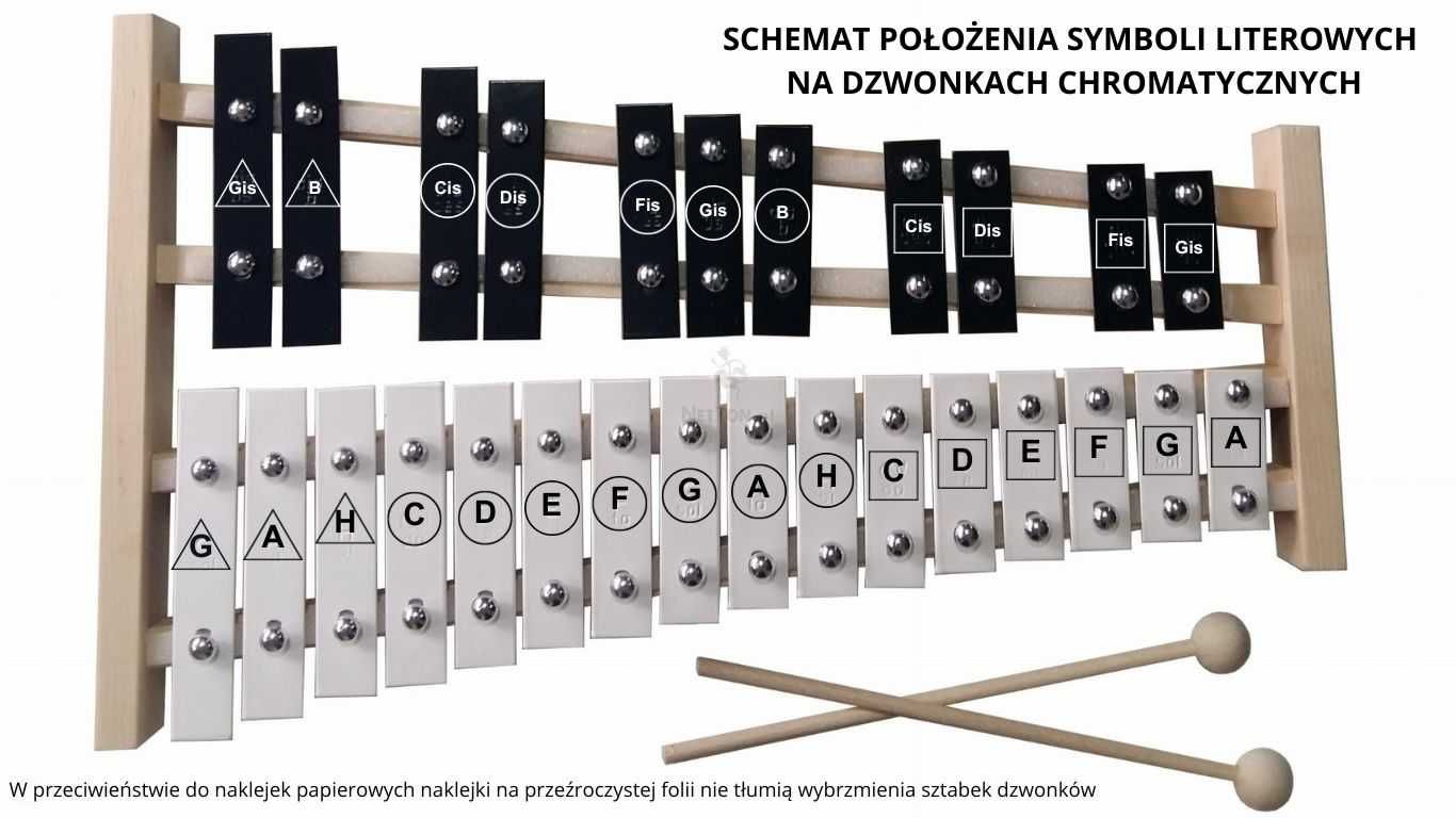 Nuty Łatwe kolędy na dzwonki - nuty 22 kolęd, słowa, naklejki, mp3