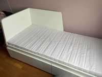 ikea flekke łóżko z dwoma szufladami 200x80 plus 2 materace