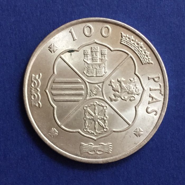 Espanha - moeda 100 Pesetas 1966 *67* - prata