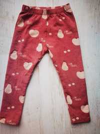 legginsy, spodnie ZARA, 98-104 fruit, owoce