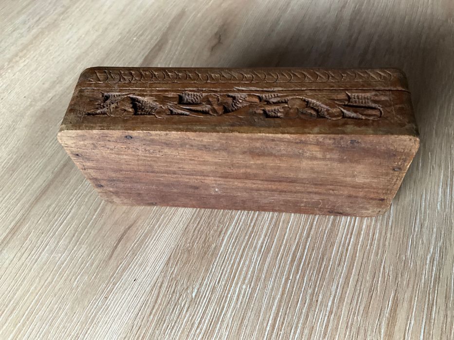 Caixa madeira retangular