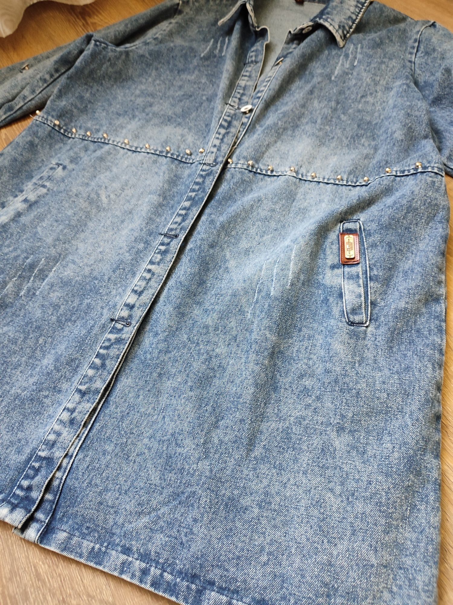 Джинсова куртка-рубашка, 50-52 рр