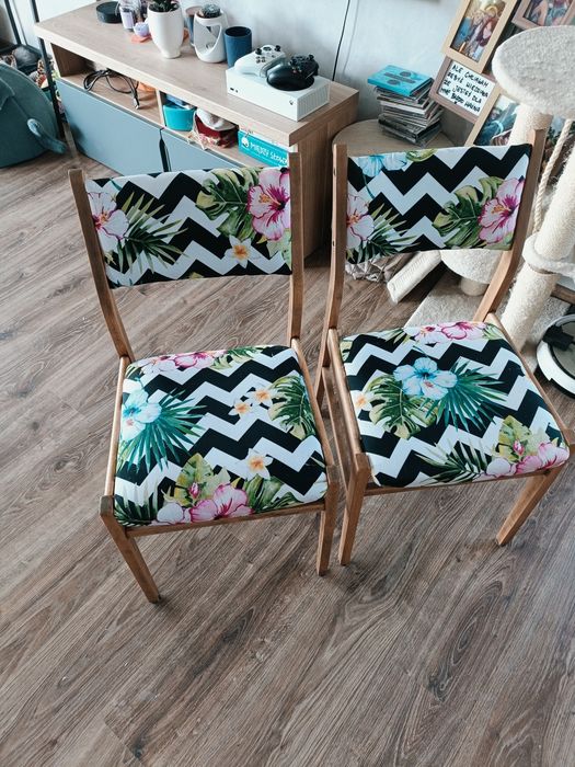 Krzesła z prl-u po renowacji 6szt