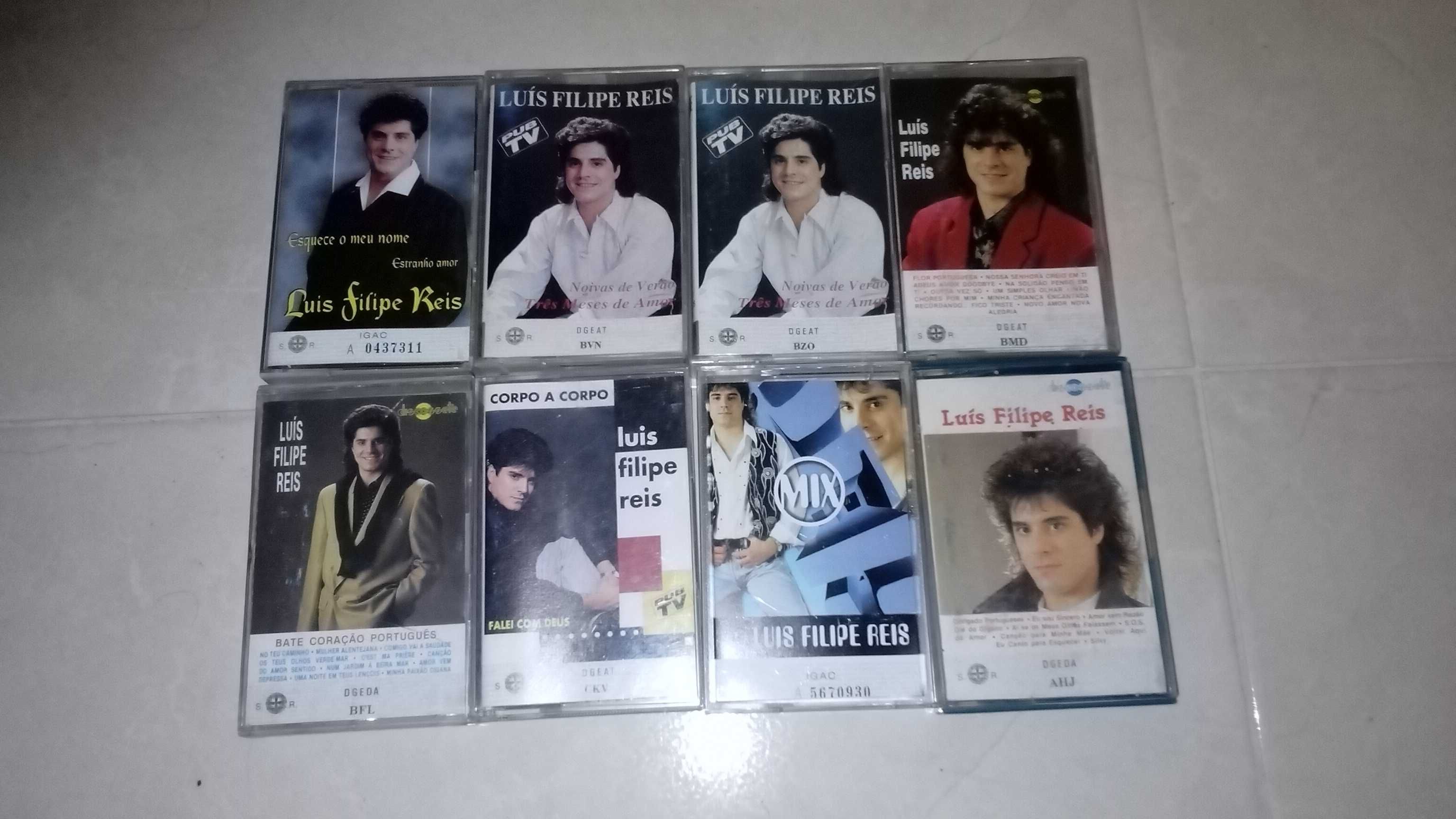 cassetes de musica de Luis Felipe Reis e Diapasão