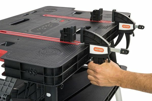 Стіл верстак Keter Pro 237005 професійний + 2 струбцини