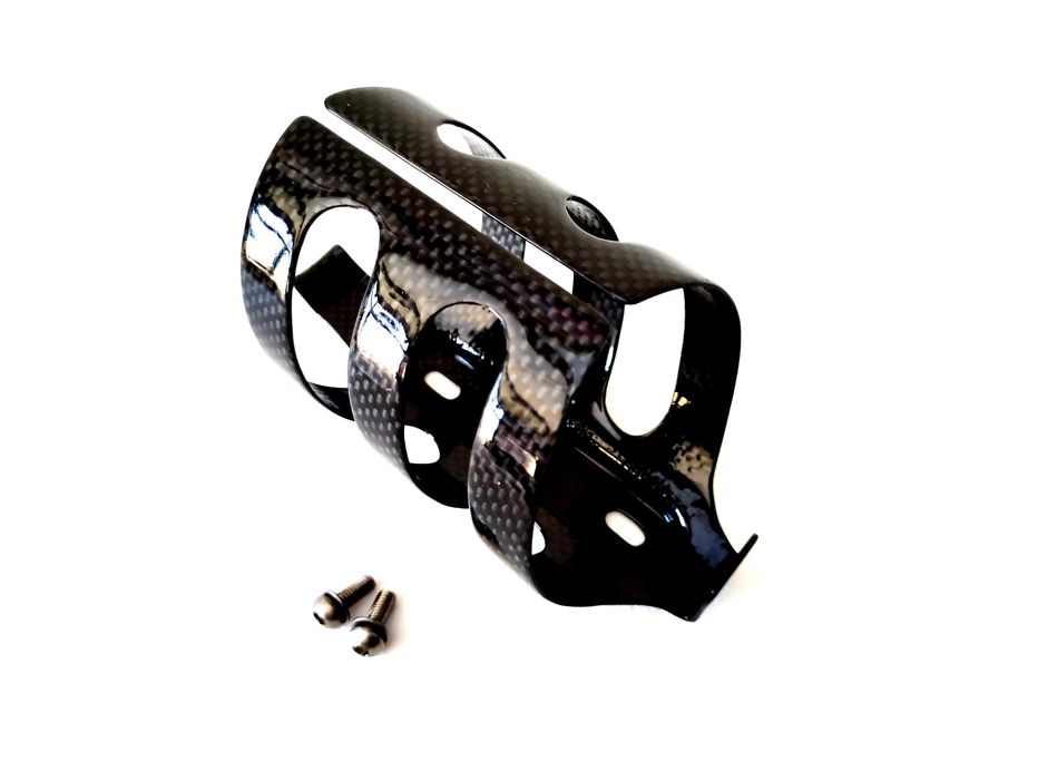 Ultralekki Koszyk na Bidon FLYER Carbon z Karbonu 28 g ! SWISS + TYTAN