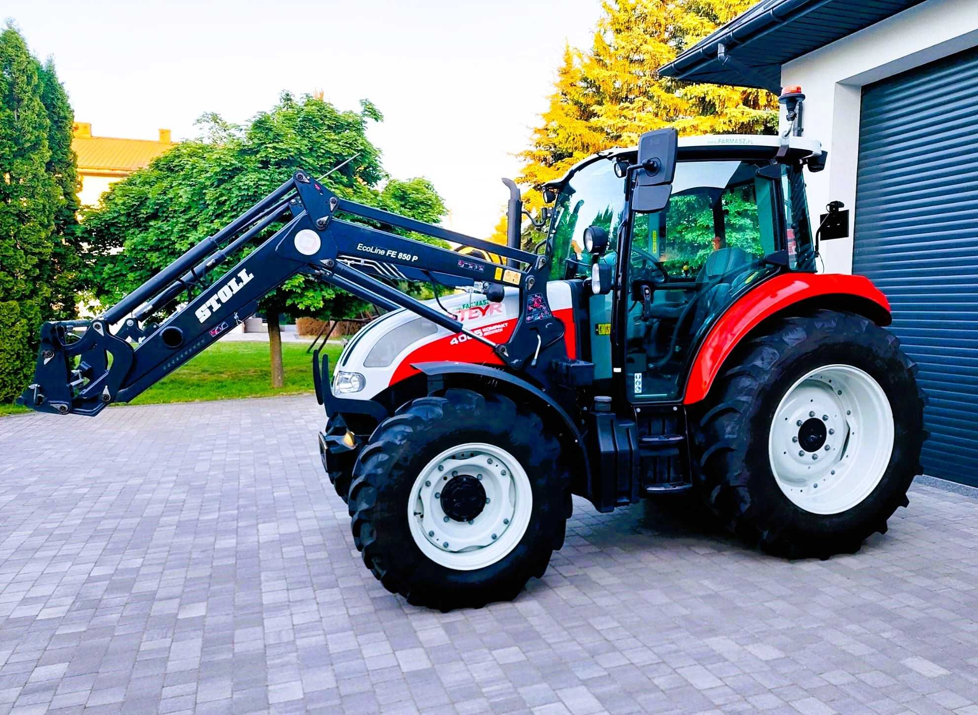 STEYR 4085 + ŁADOWACZ STOLL‼️Salon Polska! 471mtg! NOWY!! Case Farmall