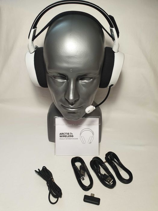 Słuchawki bezprzewodowe SteelSeries Arctis 7+WHITE - NOWE.