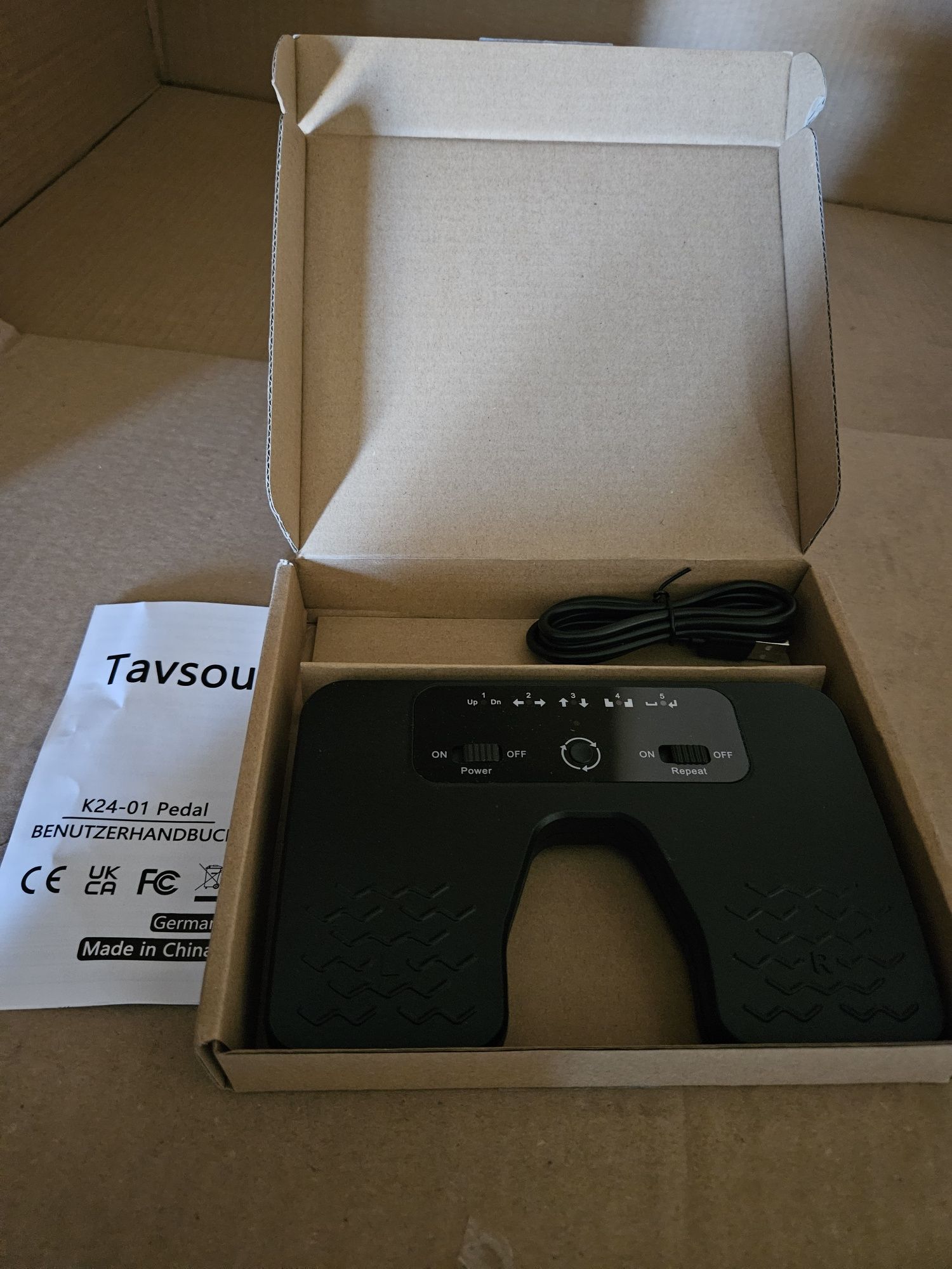 Tavsou Pedał Bluetooth Page Turner do tabletów