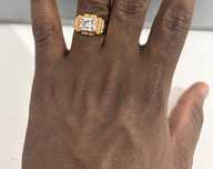 Anel de ouro 19k, 3g, tamanho 23