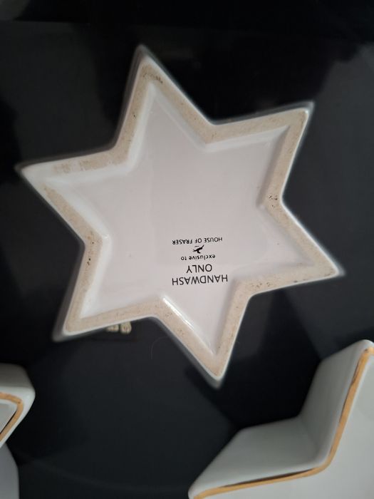 Taças loiça em forma de estrela