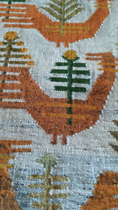 Kilim "Kurka wodna" - Maria Bujakowa, Polska Tkanina Artystyczna.