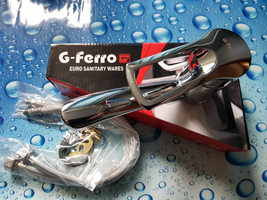 Смеситель для умывальника или кухни G-Ferro Hansberg 004-Гусак 15 См