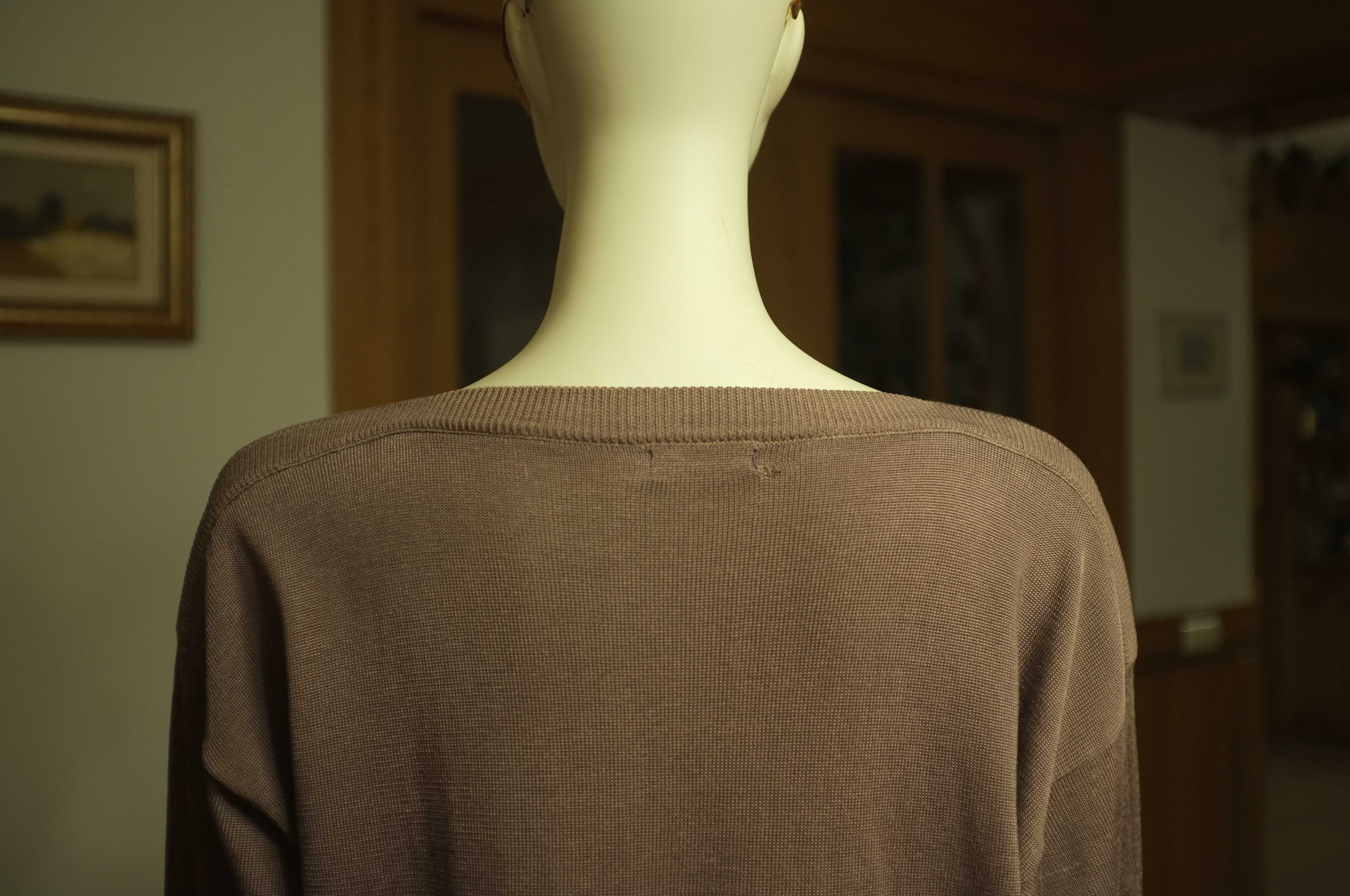 długi prosty sweter oversize lata 90-te 90s biba + pariscop vintage