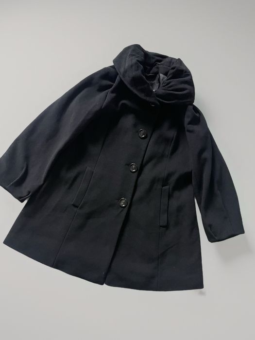 Płaszcz damski wełna kaszmir Saint Jacques 44 XXL czarny