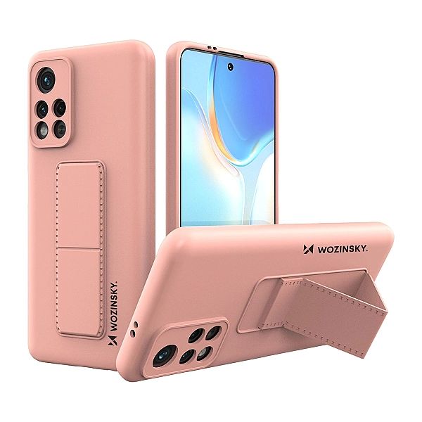 Wozinsky Kickstand Case silikonowe etui z podstawką etui Xiaomi Poco M