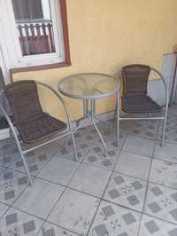 Zestaw ogrodowy JAK NOWY 2 krzesła+stolik