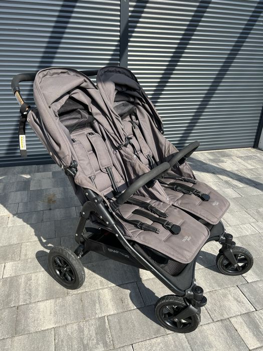 wózek bliźniaczy Valco Snap Duo | szary (dove grey)