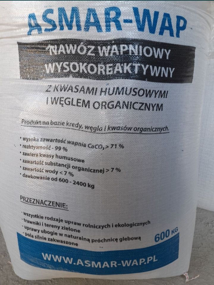 Nawóz wapniowy granulowany, luzem